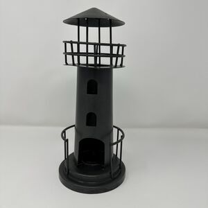 Vintage Metal Lighthouse Lantern Candle Holder Nautical Coastal Home Decor